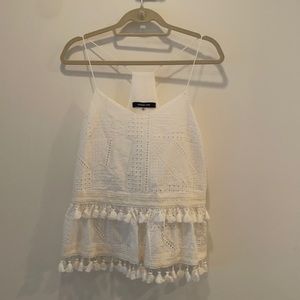 Sugar Lips White Detail Top | Size Medium